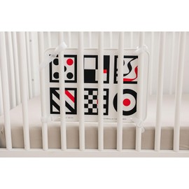Baby Mirror, Large, Double-Sided with High Contrast Images, Baby Safe Mirror Perfect for Cribs, NICU Approved, Shatterproof, Medical Grade Rubber, Hospital Recommended, Bestselling Toy for Babies