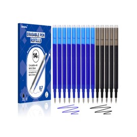 Donluhu Refills for Pilot FriXion [9 Blue and 5 Black, Pack of 14], Erasable Refills for Pilot FriXion Pens, Compatible with FriXion Ball & FriXion Clicker & Eberhard Faber, 0.7 mm