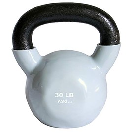 Ader Vinyl Kettlebell 5, 8, 10, 12, 15, 18, 20, 25, 30, 35, 40, 45,50 Lb (30 Lbs)