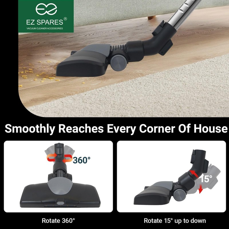 EZ SPARES Compatible with Miele,Vacuum Brush Head Replacement for Miele