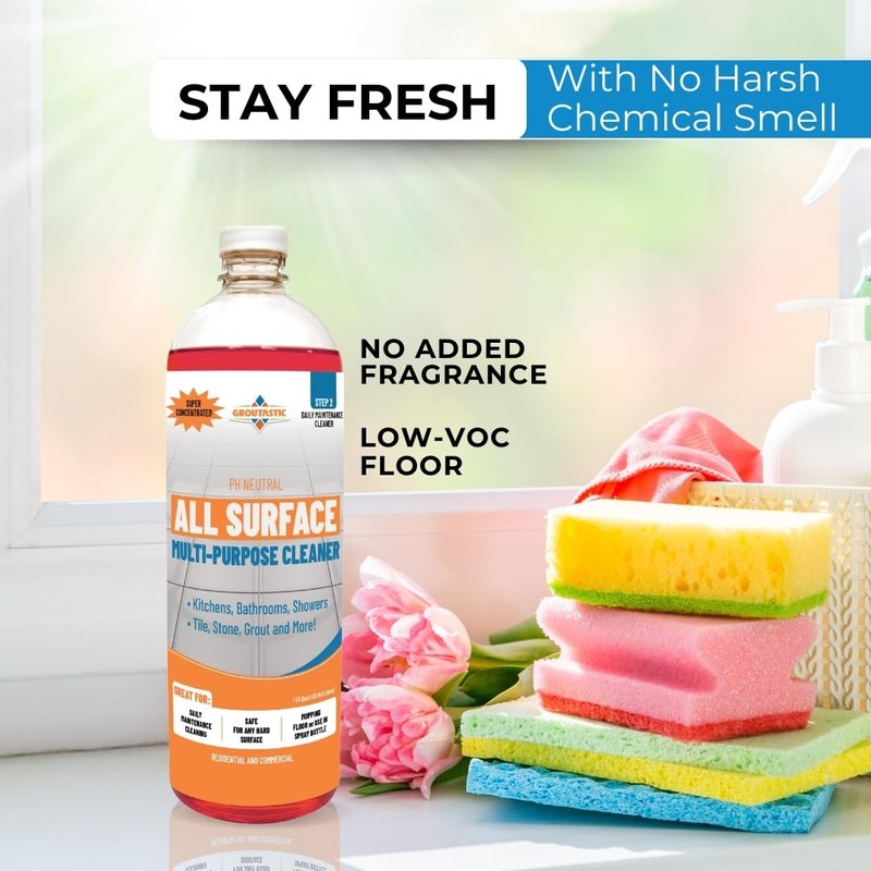Groutastic All-Surface Daily Cleaner Concentrate – pH-Neutral, Residue-Free Formula for