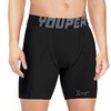 Youper Youth Boys Compression Sliding Shorts with Soft Protective Cup