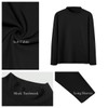 Olankaro Mens Mock Turtleneck Long Sleeve Shirts Basic Comfy Turtle