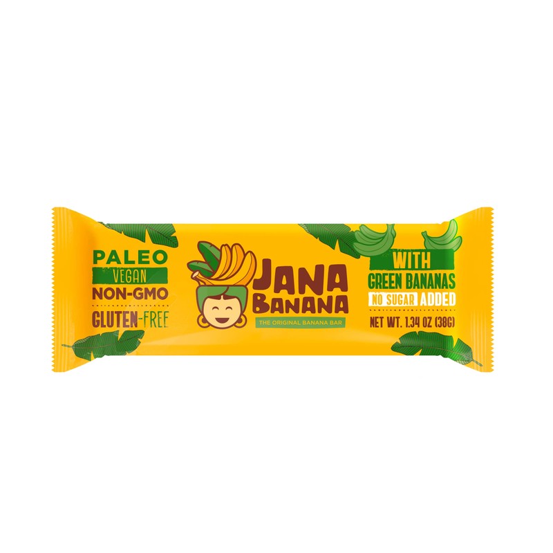 Jana Banana Plant Based Bar with Green Bananas (Pack of