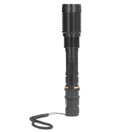 Telescopic Zoomable Flashlight 5 Lighting Modes 5000LM Waterproof Bright Flashlight for Outdoor Adventure Camping Home Black