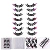 Healeved 7 Pairs False Eyelashes Women Lash Clusters Individual Lash