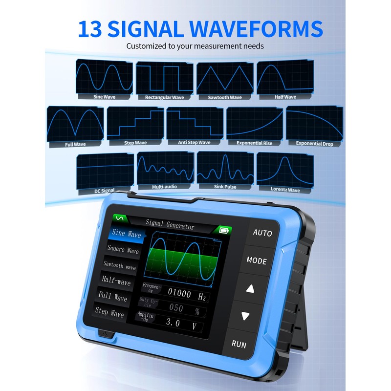 FNIRSI DSO-510 Handheld Oscilloscope/DDS Signal Generator 2 in 1, Digital
