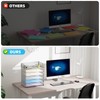 Marbrasse 2 Pack Desk Organizer with Handle, 6 Tier Paper