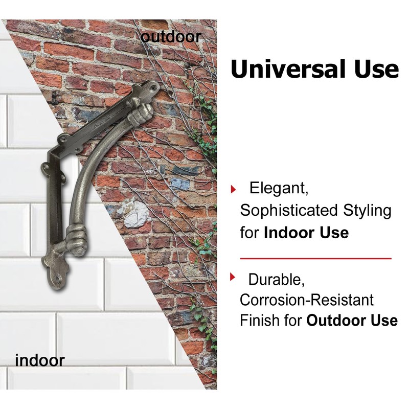 NACH Decorative Shelf Brackets, 4 Pack of 5.5 x 1.2