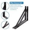 18 inch Heavy Duty Shelf Brackets with Screws, 4 Pack