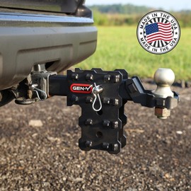 GEN-Y Hitch 2 5/16-Inch Towing Hitch Ball Attachment for Trailer Hitch Mount | 7,000 LB Towing Capacity for Trucks, ATV or UTV | Fits 1-Inch Diameter Ball Shank | Steel | Silver