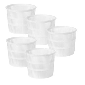 AlcoFermBrew 5 x Cheese Mould 10.5 x 8.7cm - Variations | Plastic Cheese Form | Basket for Cheese
