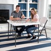 Lifetime 80783 37-Inch Commercial Grade Square Folding Card Table, White