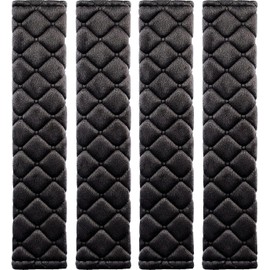 Almohadillas para Cinturón de Seguridad 4PCS, Protector de Cinturón de Seguridad para Coche, Fundas para Correa de Hombro para Cinturón de Seguridad para Adultos, Almohadilla de Arnés para Coche/Bolsa