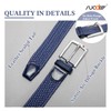 SUOSDEY Elastic Fabric Braided Belts for Men, Stretch Woven Belts