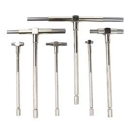 6Pcs/Set Telescopic Gauge Set 8-150mm Adjustable Inner Diameter Gauge Self-Centering Telescoping Gauge Measuring Tools