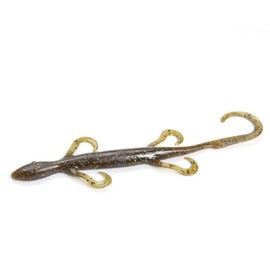 Zoom Bait Magnum Lizard Fishing Bait, Green Pumpkin Magic, 8"