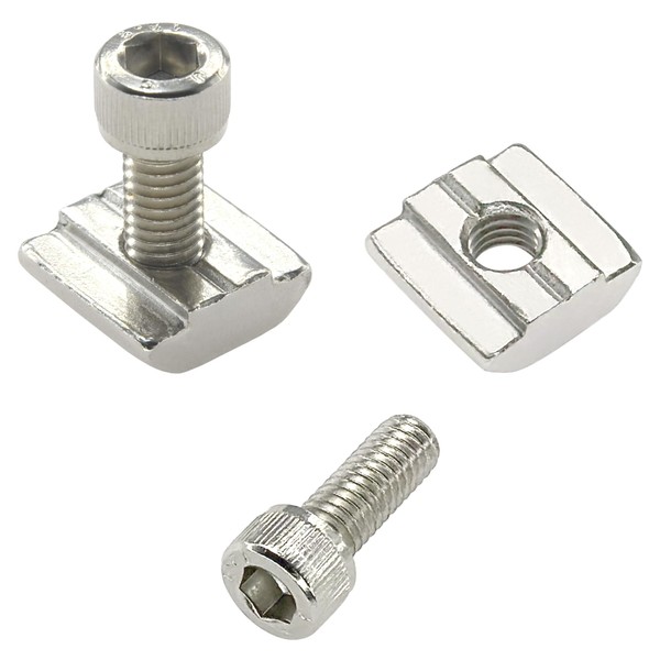 20 Sets of 3030 Series T Slot Nuts and Bolts,M6