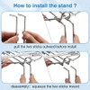 Gravity-Fed Water Filter System Stand, Detachable Stainless Steel Stand Compatible