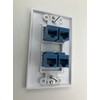 4 Port Cat6 Ethernet Female to Female Decorative Wall Plate