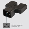 IEC320 C20 to Dual IEC320 C19 Power Adapter IEC320 C20