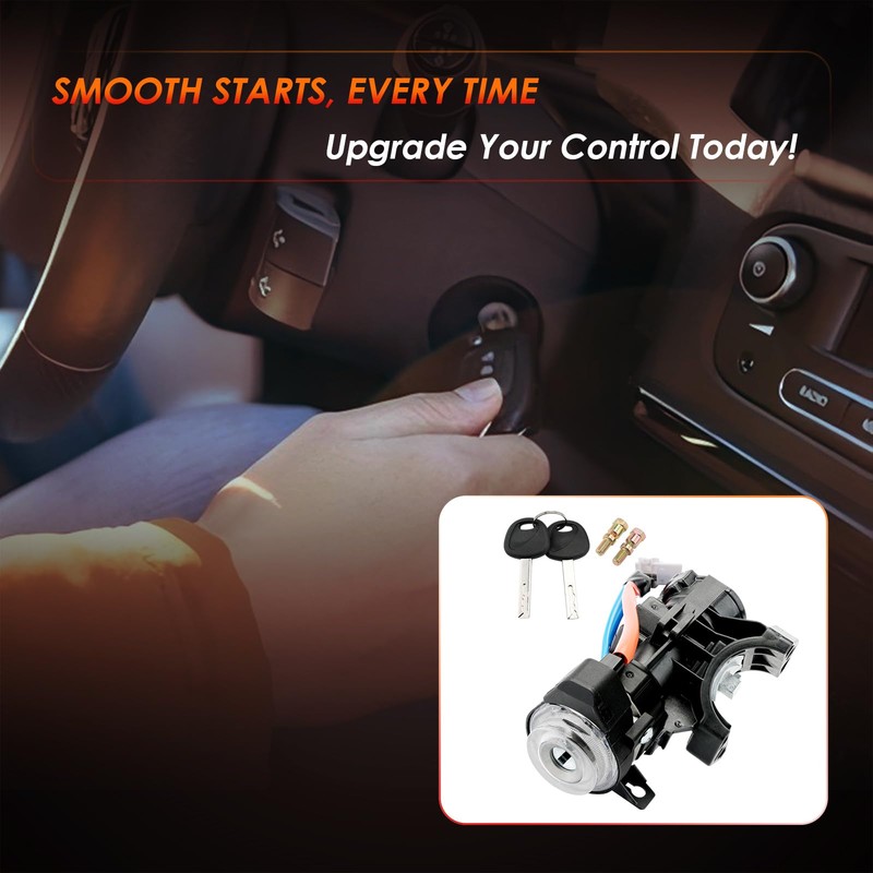 Ignition Assembly, Lock Cylinder Switch & Cylinder Housing, with Keys,