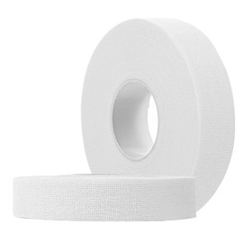 2 Pack Finger Tape, White Athletic Tape 0.6 Inch X 32 Feet Climbing Tape Residue Free Strong Athletic Sports Finger Tape for Grappling, Martial Arts Hockey Stick