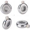 Stainless Steel Secret Drinks Smuggler Hip Flask with Alternative Crystal