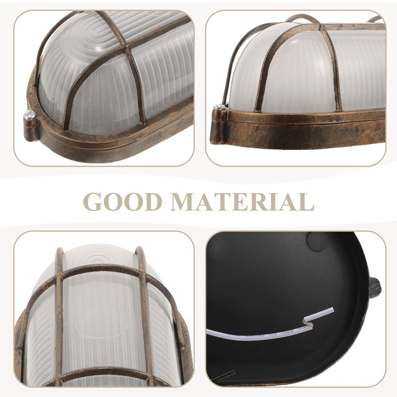 Milisten Sauna Room Explosion Lamp Anti-High Temperature Round Lamp Waterproof