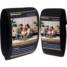 Sellmazon Under Couch Blocker for Kid and Pet Toys, Toy Blocker for Under Couch, Clear Toy Blockers for Furniture - Stop Things from Going Under Couch Sofa Bed and Other Furniture, 3in*11ft