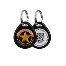 Pet tag (Black, M)