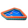 Backyard Water Baseball Inflatable Pool – Home Plate-Shaped Blow-Up Backyard