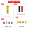 BAALA 6 Gauge Wire Butt Connectors Kit Pure Brass, 6PCS