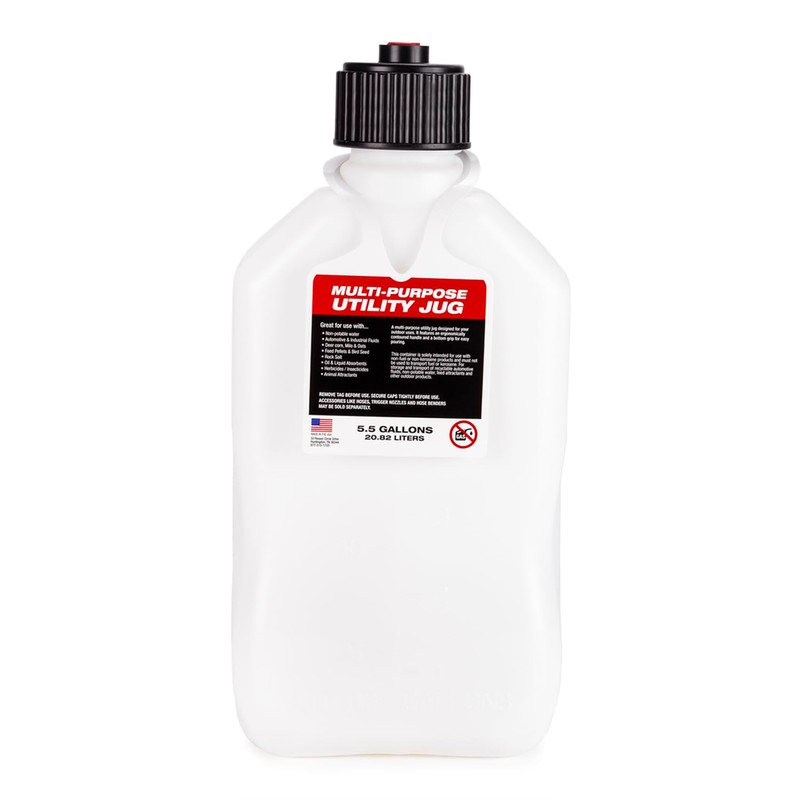 VP Racing 3522-CA, 5.5-Gallon Square Motorsport Jug White (3 Pack)