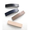 Vingtaine H7474-MOC- Enameled Square Barrette Hair Clip, Mature Gift, Bulk