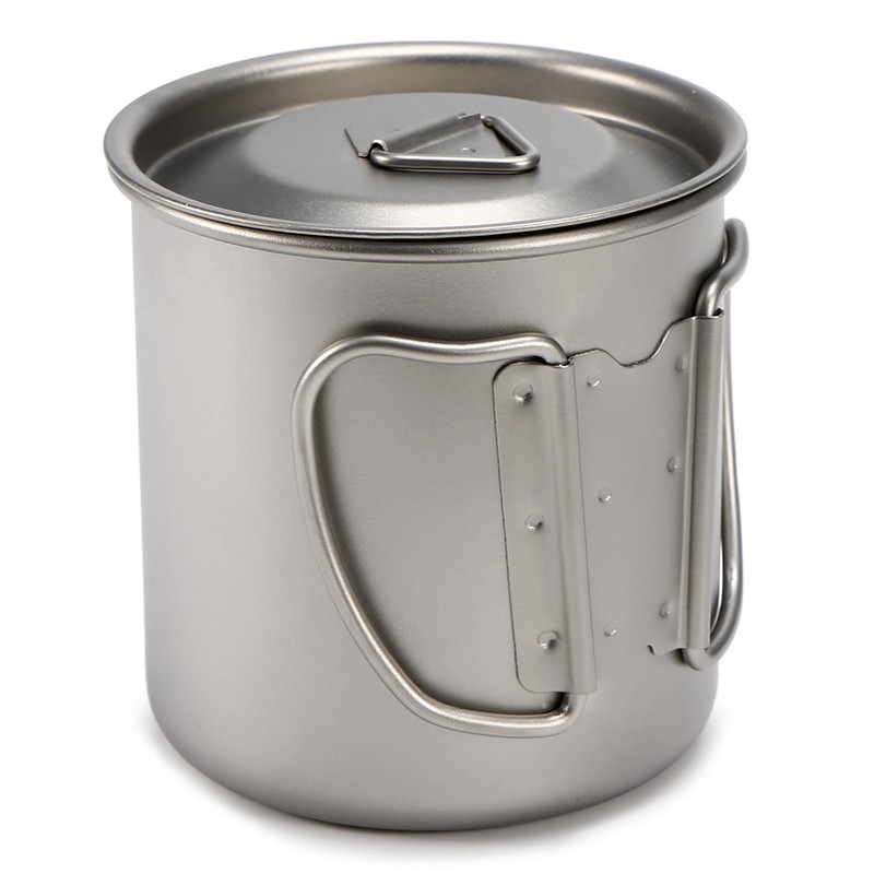 400ml 750ml Cup Set Ultralight Titanium Cup Hanging Pot Set