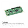 sourcing map LCD 1602 Display Module 5V with 16 Pins,