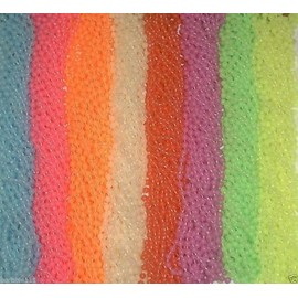 6 dozen Glow In The Dark 72 Mardi Gras Beads Party Favors Necklaces Neon 8 Color by Unknown