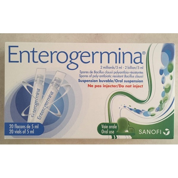 Enterogermina 2 Billion-20 Vials (2 Pack)