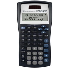 Texas Instruments TI-30XIIS Scientific Calculator, Black with Blue Accents