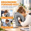 Inflatable Travel Pillow for Airplanes – Forward Leaning Head &