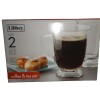 LIBBEY 2-PC Set Clear GLASSES Coffee MUGS Tea CUPS 16