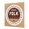 D'Addario Set Clásico de Guitarra Folk Blk 8020 Bola (EJ34)