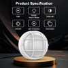 2 Pack 8" Bulkhead LED Light White Round Nautical Light,Outdoor
