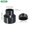 M METERXITY 2-Pack UPVC Reducer Pipe Fitting, DN65x40 Reducing Coupling