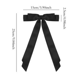 SUABNG 20 Pieces Bow Hair Clips for Women Silky Satin Hair Bows Ribbon Accessories Hair Barrettes with Bow Bowknot Tassel Claw Hair Clip for Women Girls