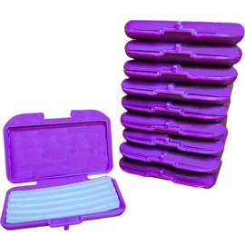 Ortho Performance Relief Orthodontic Wax; Relief for Braces. In Scented Cases and a Variety of Scents. 10 packs of Relief Wax with Scented Cases by Ortho Technology (Grape)