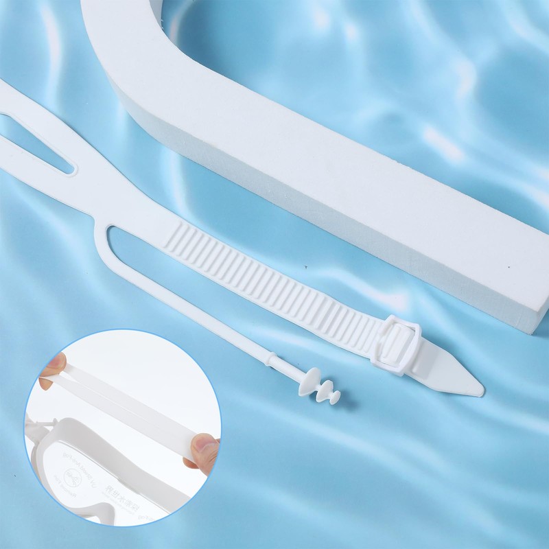 ElevateTech Adjustable Eyelash and Eyebrow Protector Shower Goggles Shield, 2
