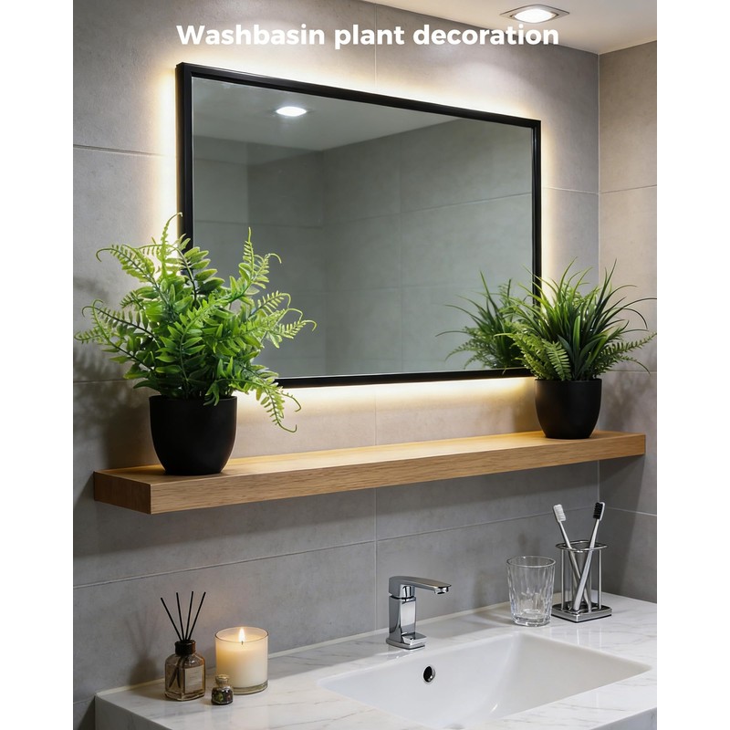 Clearain Fake Plants 6 Packs Artificial Plants Small Faux Plants
