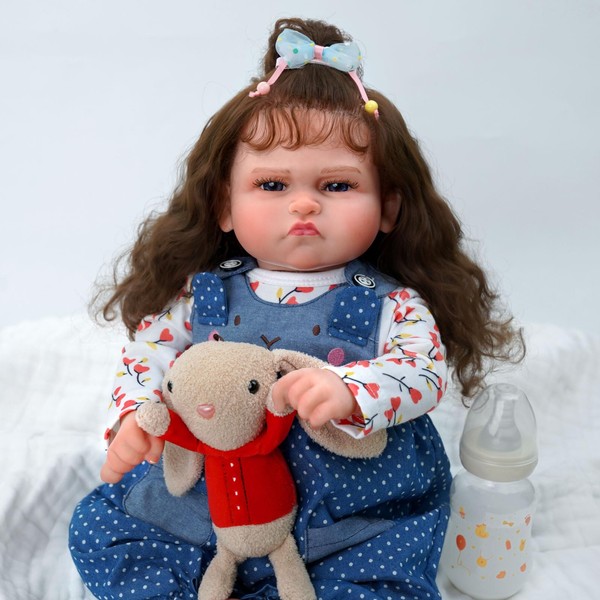 BABESIDE Reborn Baby Dolls, 20inch Soft Vinyl Realistic Baby Doll with Complete Accessories Real Life Baby Dolls That Look Real for 3+ Years Old Girls